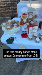 Come see me at the Mistletoe Market! I’ll be here from 10-6 with all kinds of sweet treats! Can’t wait to see you Anderson!